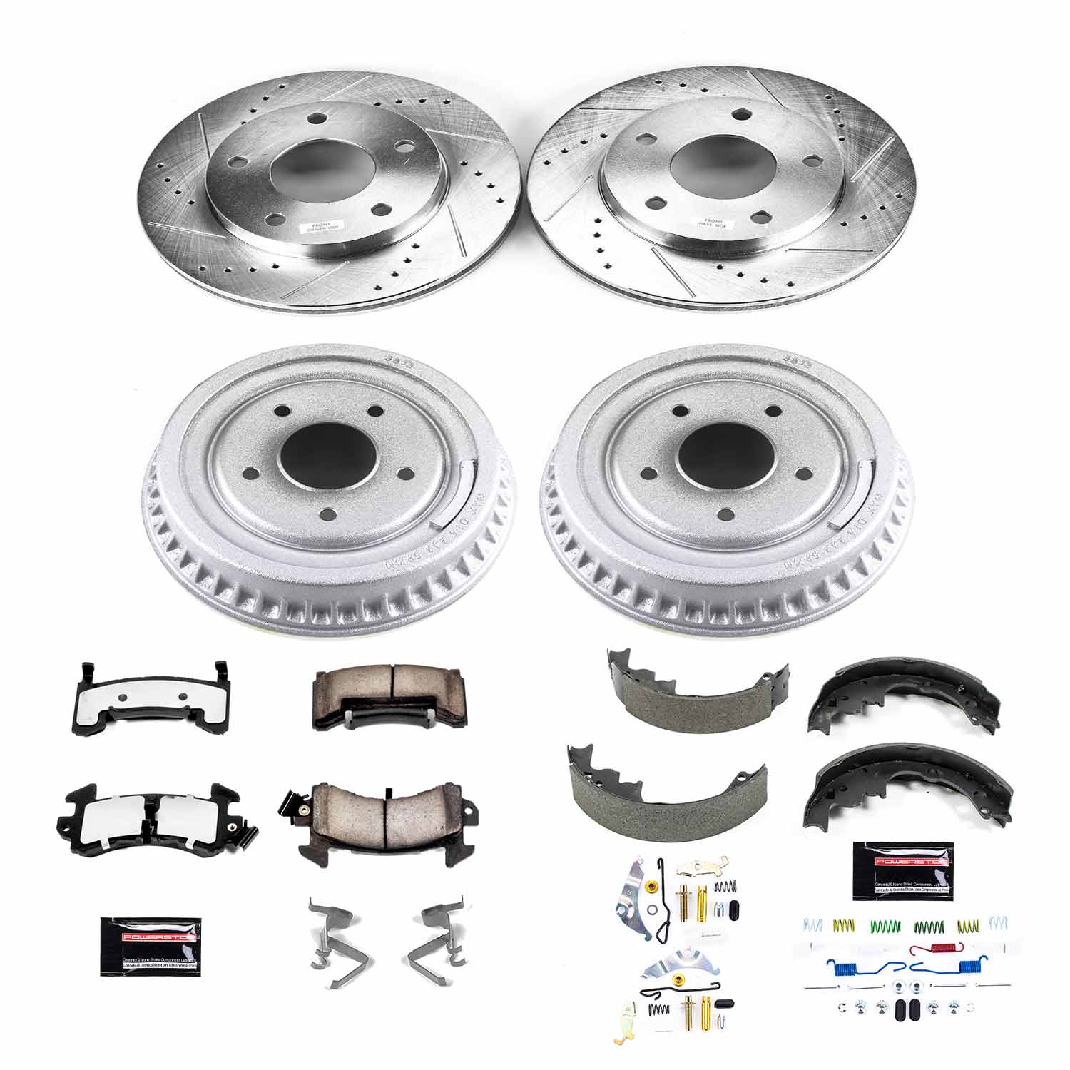 Power Stop K15045DK-36 Z36 Severe-Duty Truck And Tow 1-Click Front And Rear Pad And Rotor Kit for 1979-1985 Buick Riviera Rear Drum product image