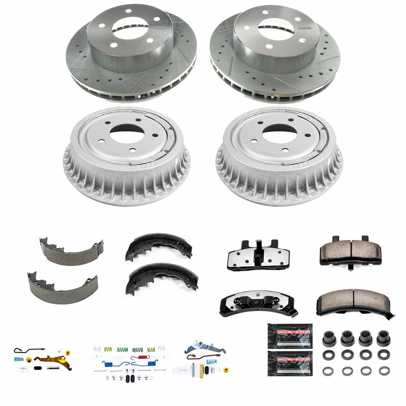 Power Stop K15048DK-36 Front And Rear Z36 Severe-Duty Truck And Tow 1-Click Pad And Rotor Kit for 1990-2002 Chevrolet Astro All Wheel Drive product image