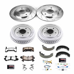 Power Stop K15050DK-36 Z36 Severe-Duty Truck And Tow 1-Click Front And Rear Pad And Rotor Kit for 1983-1990 Chevrolet S10 4 Wheel Drive product image