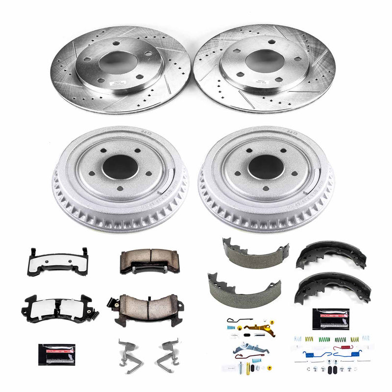 Power Stop K15050DK-36 Z36 Severe-Duty Truck And Tow 1-Click Front And Rear Pad And Rotor Kit for 1983-1990 Chevrolet S10 4 Wheel Drive product image