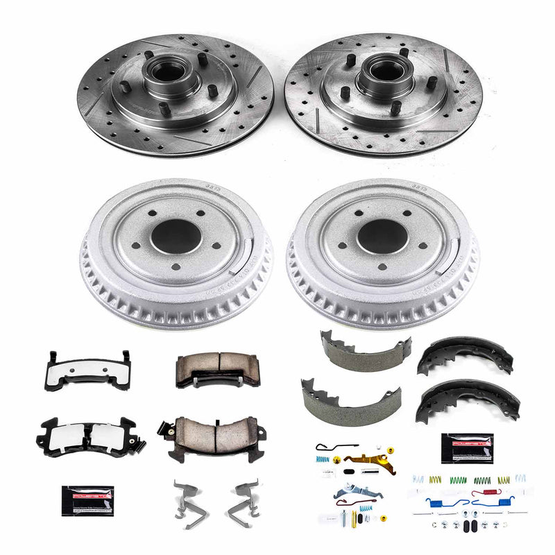 Power Stop K15051DK-36 Z36 Severe-Duty Truck And Tow 1-Click Front And Rear Pad And Rotor Kit for 1991 Chevrolet S10 Blazer Rear Wheel Drive 4-WHEEL ABS product image