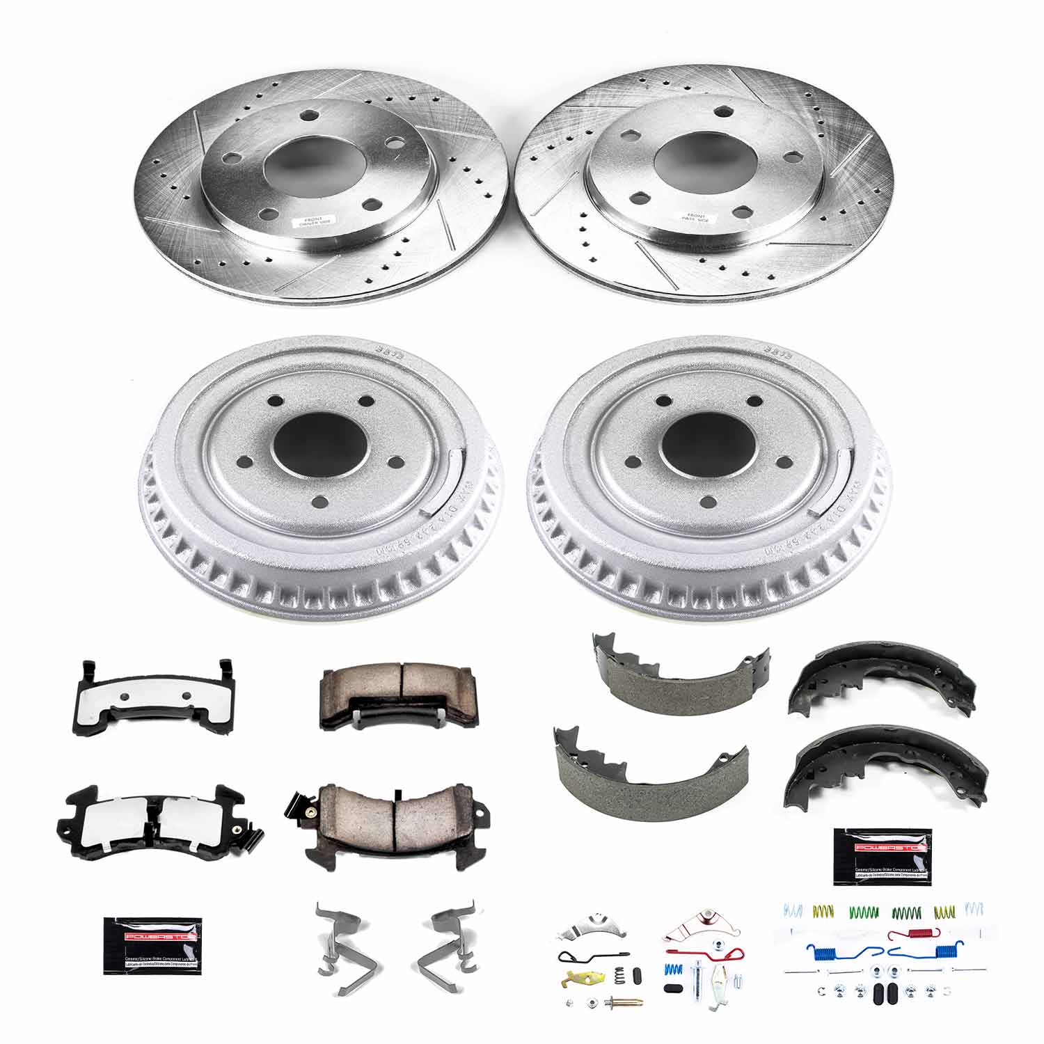 Power Stop K15052DK-36 Z36 Severe-Duty Truck And Tow 1-Click Front And Rear Pad And Rotor Kit for 1984 GMC S15 4 Wheel Drive product image