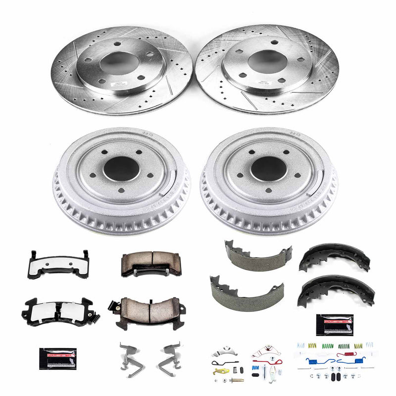 Power Stop K15052DK-36 Z36 Severe-Duty Truck And Tow 1-Click Front And Rear Pad And Rotor Kit for 1984 GMC S15 4 Wheel Drive product image