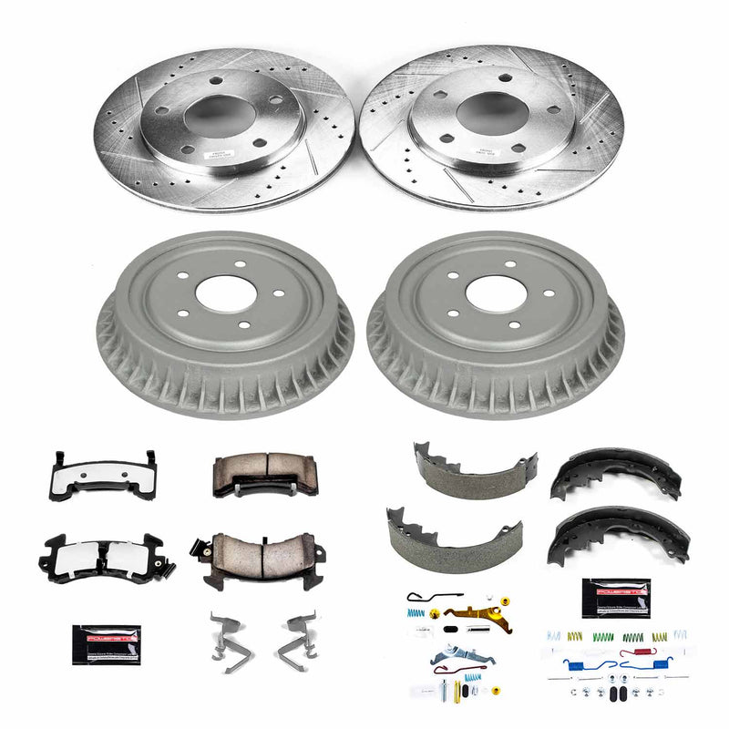 Power Stop K15053DK-36 Z36 Severe-Duty Truck And Tow 1-Click Front And Rear Pad And Rotor Kit for 1995-1996 Chevrolet Blazer 4 Wheel Drive, All Wheel Drive product image