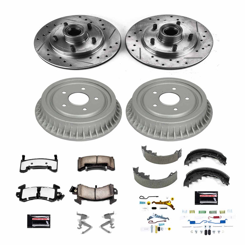 Power Stop K15054DK-36 Z36 Severe-Duty Truck And Tow 1-Click Front And Rear Pad And Rotor Kit for 1995-1996 Chevrolet Blazer Rear Wheel Drive product image
