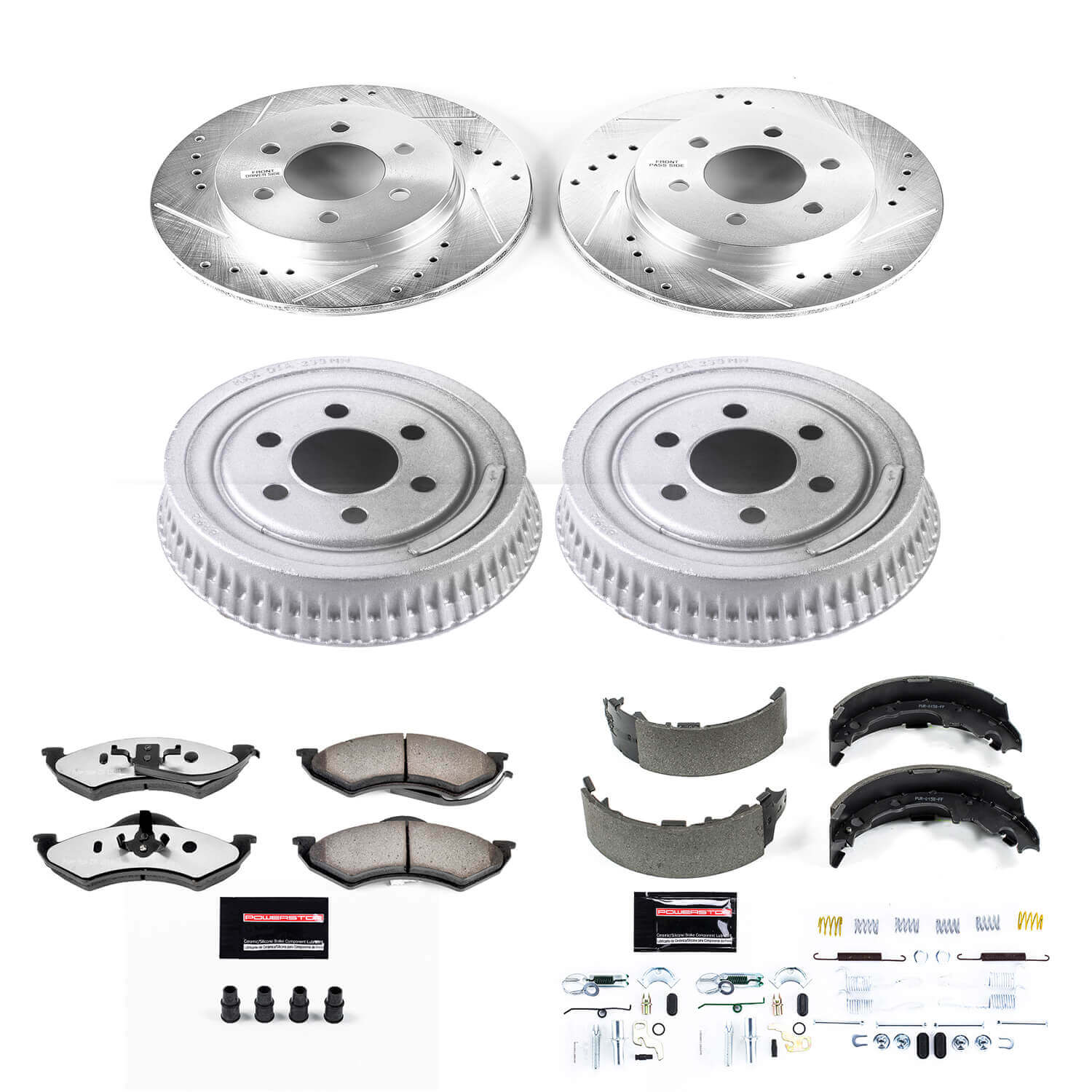 Power Stop K15071DK-36 Z36 Severe-Duty Truck And Tow 1-Click Front And Rear Brake Kit for 1999 Dodge Dakota product image