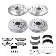 Power Stop K15071DK-36 Z36 Severe-Duty Truck And Tow 1-Click Front And Rear Brake Kit for 1999 Dodge Dakota product image