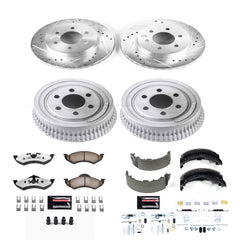 Power Stop K15072DK-36 Z36 Severe-Duty Truck And Tow 1-Click Front And Rear Brake Kit for 2000-2002 Dodge Dakota product image