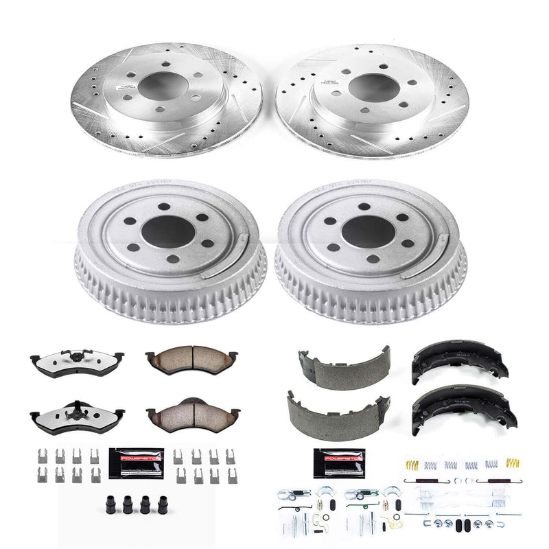 Power Stop K15072DK-36 Z36 Severe-Duty Truck And Tow 1-Click Front And Rear Brake Kit for 2000-2002 Dodge Dakota product image