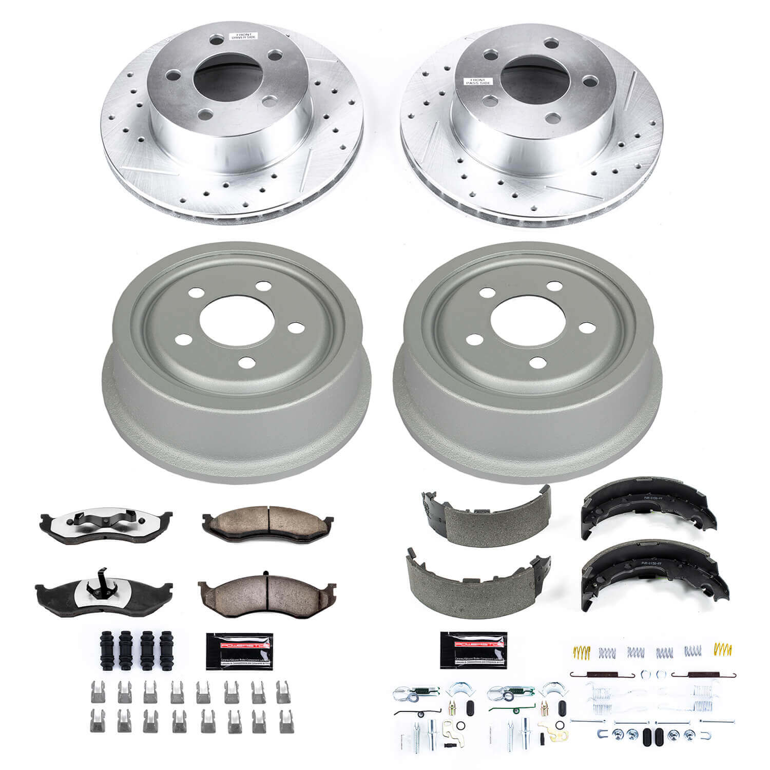 Power Stop K15073DK-36 Z36 Severe-Duty Truck And Tow 1-Click Front And Rear Brake Kit for 1992 Jeep Cherokee 4 Wheel Drive, Rear Wheel Drive product image