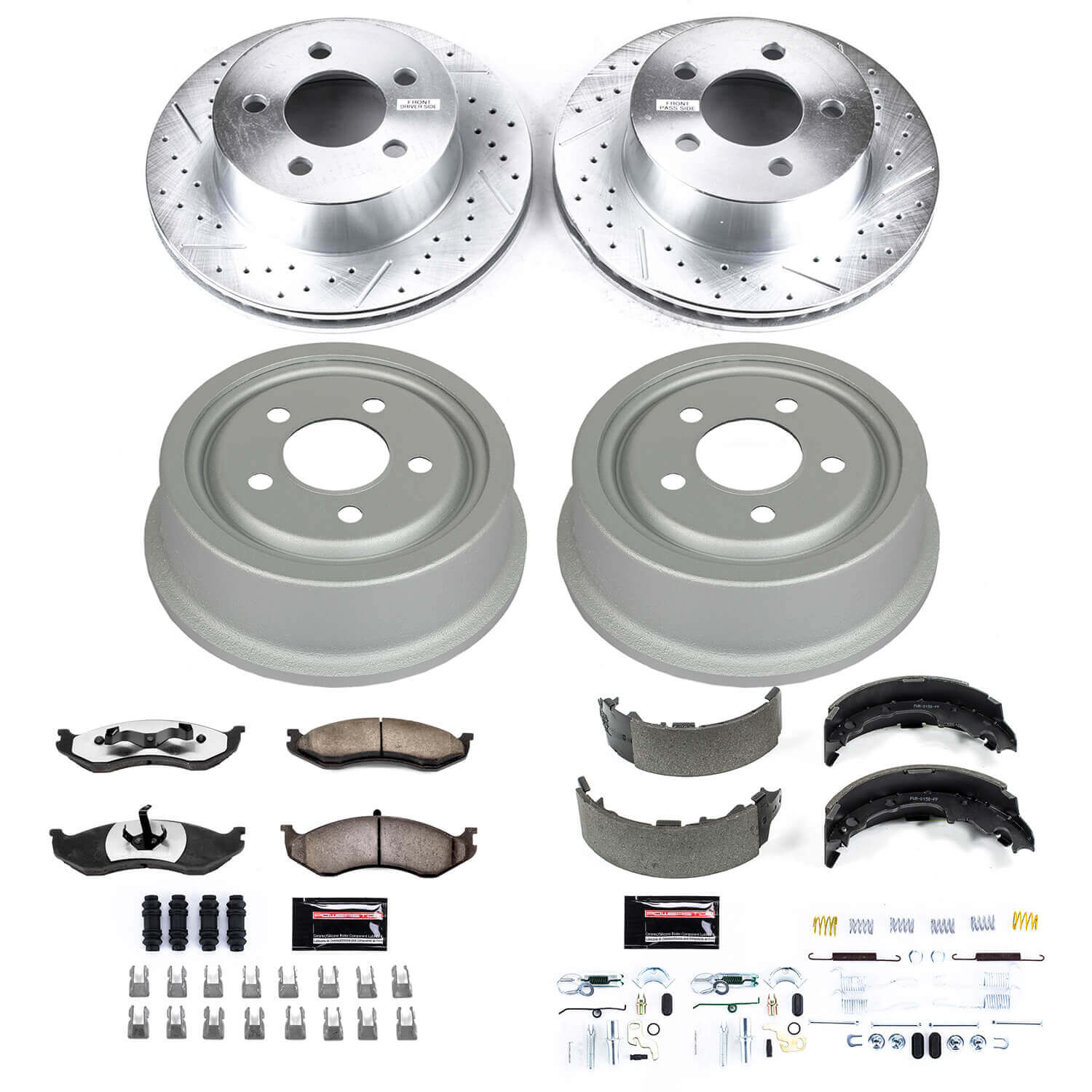 Power Stop K15075DK-36 Z36 Severe-Duty Truck And Tow 1-Click Front And Rear Brake Kit for 1999-2001 Jeep Cherokee product image