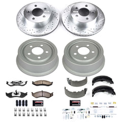 Power Stop K15075DK-36 Z36 Severe-Duty Truck And Tow 1-Click Front And Rear Brake Kit for 1999-2001 Jeep Cherokee product image