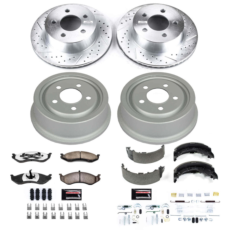 Power Stop K15075DK-36 Z36 Severe-Duty Truck And Tow 1-Click Front And Rear Brake Kit for 1999-2001 Jeep Cherokee product image