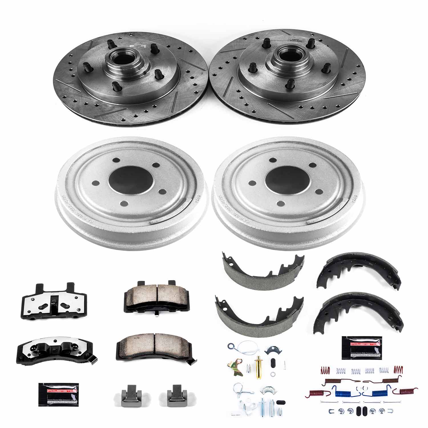 Power Stop K15089DK-36 Z36 Severe-Duty Truck And Tow 1-Click Front And Rear Pad And Rotor Kit for 1990-1993 Ford E-150 Econoline product image