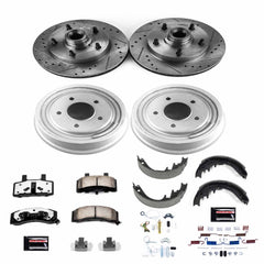 Power Stop K15089DK-36 Z36 Severe-Duty Truck And Tow 1-Click Front And Rear Pad And Rotor Kit for 1990-1993 Ford E-150 Econoline product image