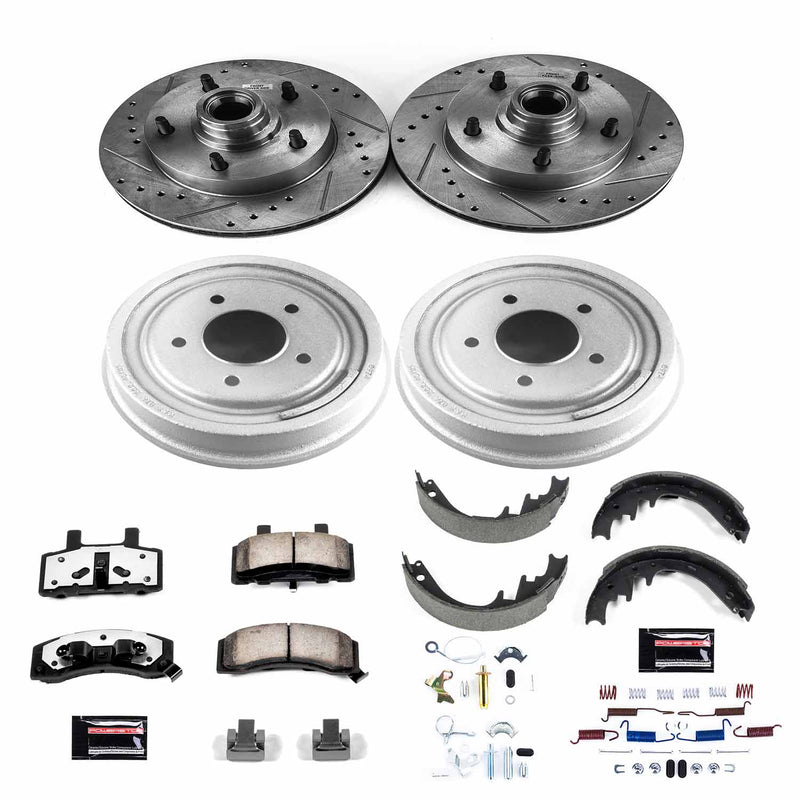 Power Stop K15089DK-36 Z36 Severe-Duty Truck And Tow 1-Click Front And Rear Pad And Rotor Kit for 1990-1993 Ford E-150 Econoline product image