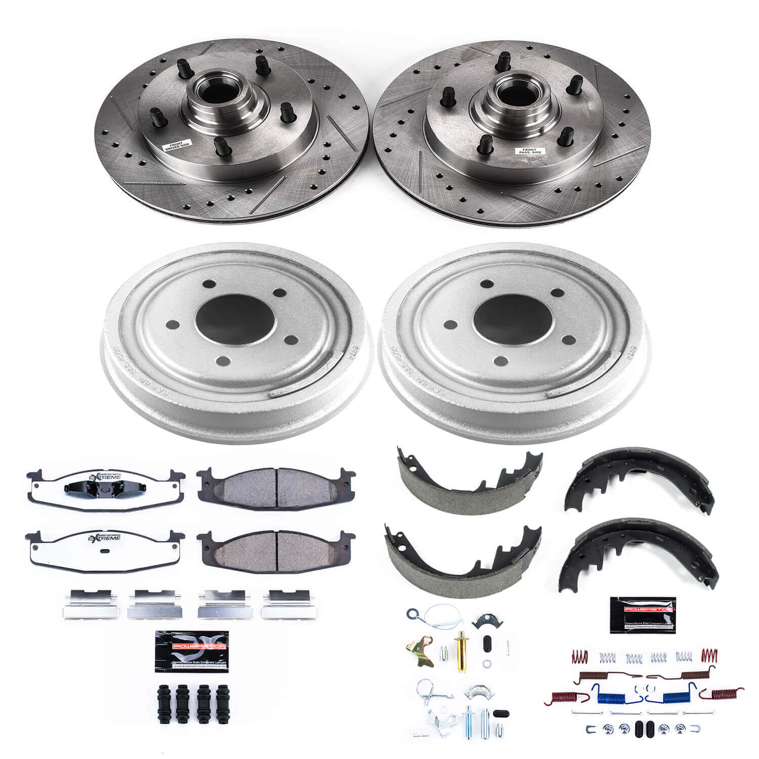 Power Stop K15090DK-36 Z36 Severe-Duty Truck And Tow 1-Click Front And Rear Pad And Rotor Kit for 1994-1996 Ford E-150 Econoline 4-WHEEL ABS product image