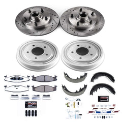 Power Stop K15090DK-36 Z36 Severe-Duty Truck And Tow 1-Click Front And Rear Pad And Rotor Kit for 1994-1996 Ford E-150 Econoline 4-WHEEL ABS product image