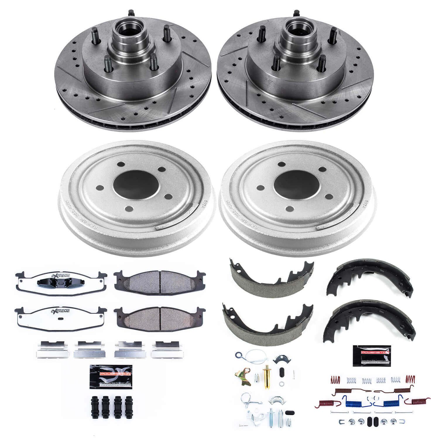 Power Stop K15091DK-36 Z36 Severe-Duty Truck And Tow 1-Click Front And Rear Pad And Rotor Kit for 1994-1996 Ford E-150 Econoline 2-WHEEL ABS product image