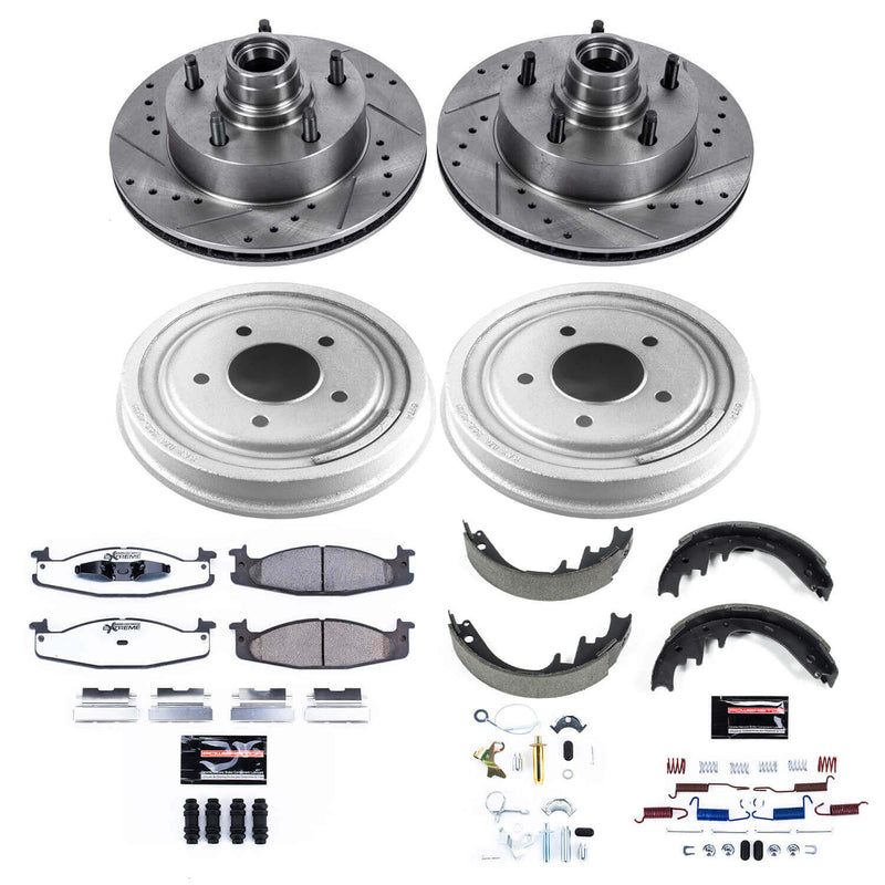 Power Stop K15091DK-36 Z36 Severe-Duty Truck And Tow 1-Click Front And Rear Pad And Rotor Kit for 1994-1996 Ford E-150 Econoline 2-WHEEL ABS product image