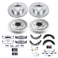Power Stop K15093DK-36 Z36 Severe-Duty Truck And Tow 1-Click Front And Rear Pad And Rotor Kit for 1994-1996 Ford F-150 4 Wheel Drive product image