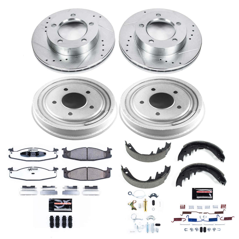 Power Stop K15093DK-36 Z36 Severe-Duty Truck And Tow 1-Click Front And Rear Pad And Rotor Kit for 1994-1996 Ford F-150 4 Wheel Drive product image