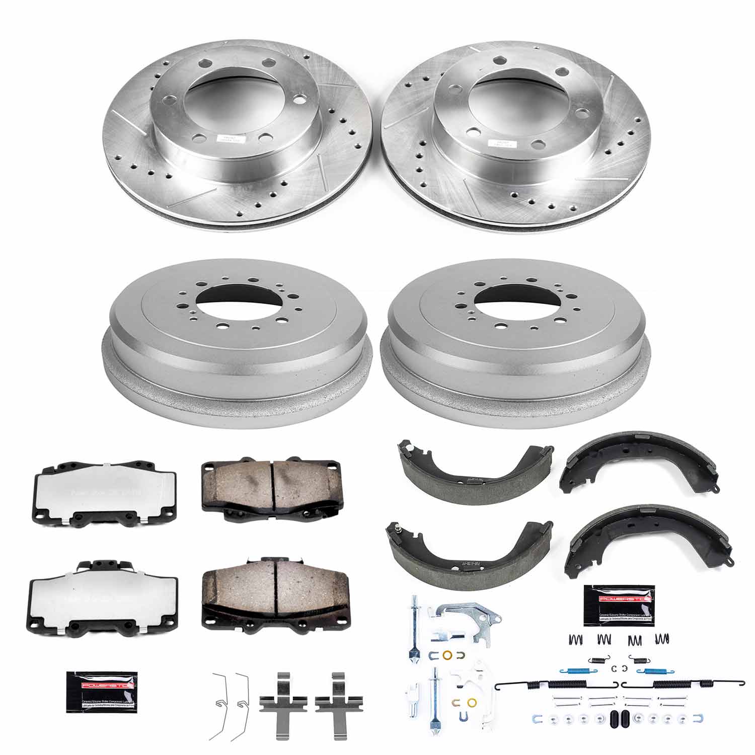 Power Stop K15097DK-36 Z36 Severe-Duty Truck And Tow 1-Click Front And Rear Brake Kit for 1995-1997 Toyota Tacoma 4 Wheel Drive product image