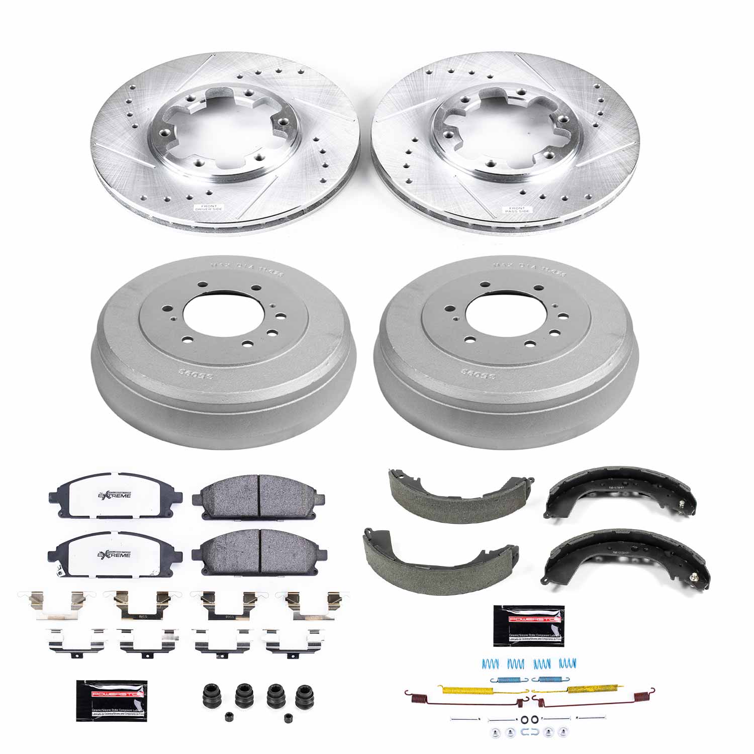 Power Stop K15116DK-36 Z36 Severe-Duty Truck And Tow 1-Click Front And Rear Brake Kit for 1996-1998 Nissan Pathfinder product image
