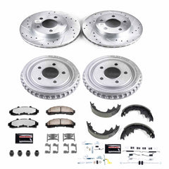 Power Stop K15149DK-36 Z36 Severe-Duty Truck And Tow 1-Click Front And Rear Brake Kit for 1998-2002 Ford Ranger 4 Wheel Drive product image