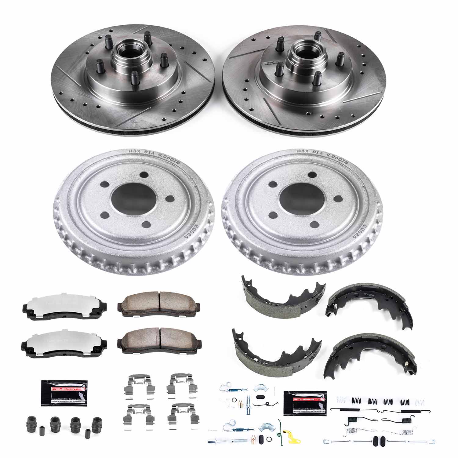 Power Stop K15154DK-36 Z36 Severe-Duty Truck And Tow 1-Click Front And Rear Brake Kit for 2003-2009 Ford Ranger Rear Wheel Drive product image