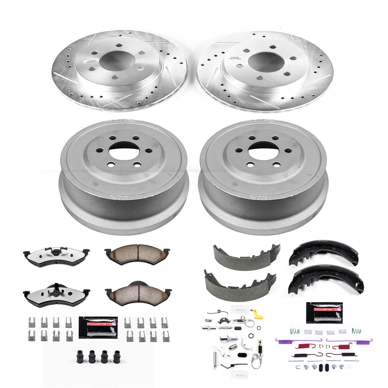 Power Stop K15164DK-36 Z36 Severe-Duty Truck And Tow 1-Click Front And Rear Brake Kit for 2000-2002 Dodge Dakota product image
