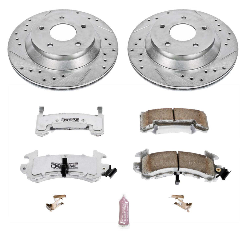 Power Stop K1517-26 Z26 Extreme Street Warrior 1-Click Brake Kit (Front) for 1988-1995 Chevrolet Corvette product image