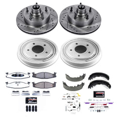 Power Stop K15171DK-36 Z36 Severe-Duty Truck And Tow 1-Click Front And Rear Pad And Rotor Kit for 1997-1999 Ford E-150 Econoline 2-WHEEL ABS product image