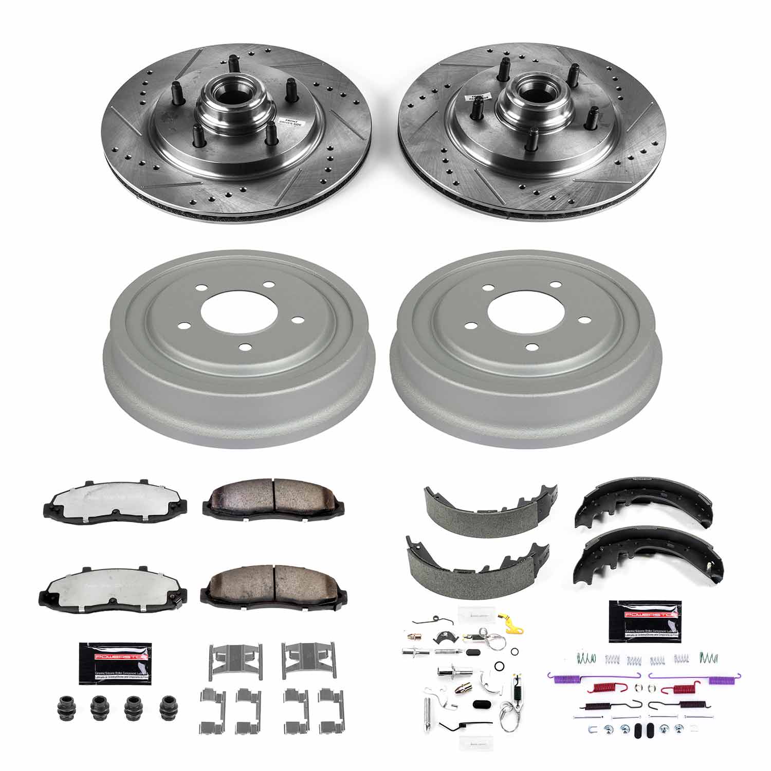 Power Stop K15174DK-36 Z36 Severe-Duty Truck And Tow 1-Click Front And Rear Pad And Rotor Kit for 1997-1998 Ford F-150 Rear Wheel Drive 4-WHEEL ABS product image