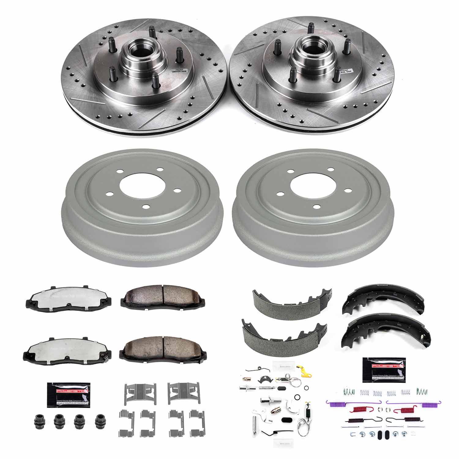 Power Stop K15175DK-36 Z36 Severe-Duty Truck And Tow 1-Click Front And Rear Pad And Rotor Kit for 1997-1998 Ford F-150 Rear Wheel Drive product image