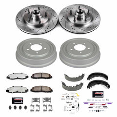 Power Stop K15175DK-36 Z36 Severe-Duty Truck And Tow 1-Click Front And Rear Pad And Rotor Kit for 1997-1998 Ford F-150 Rear Wheel Drive product image