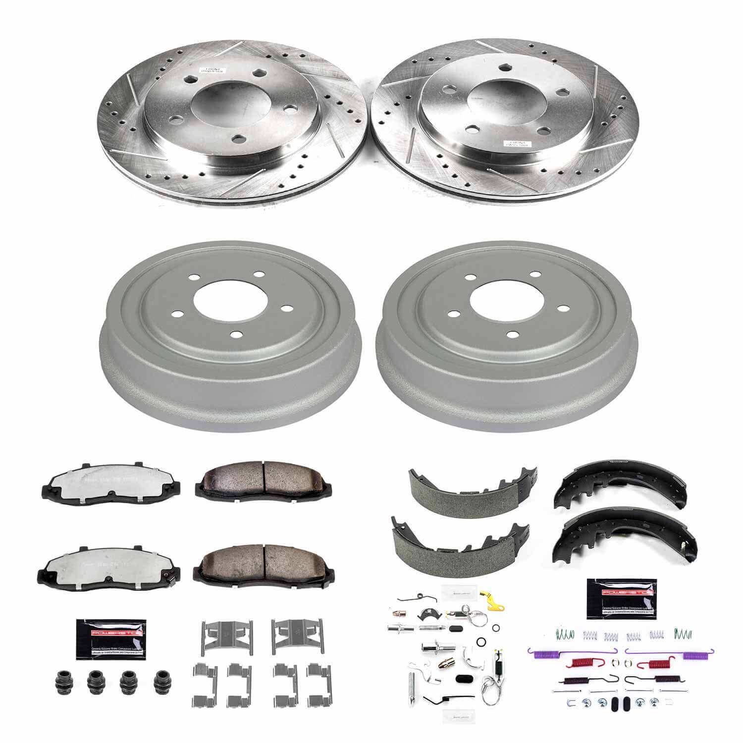 Power Stop K15177DK-36 Z36 Severe-Duty Truck And Tow 1-Click Front And Rear Pad And Rotor Kit for 1997-1998 Ford F-150 4 Wheel Drive product image