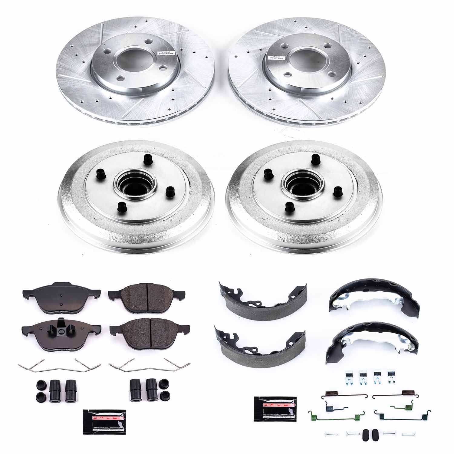 Power Stop K15192DK - Z23 Evolution Sport Front And Rear Brake Kit