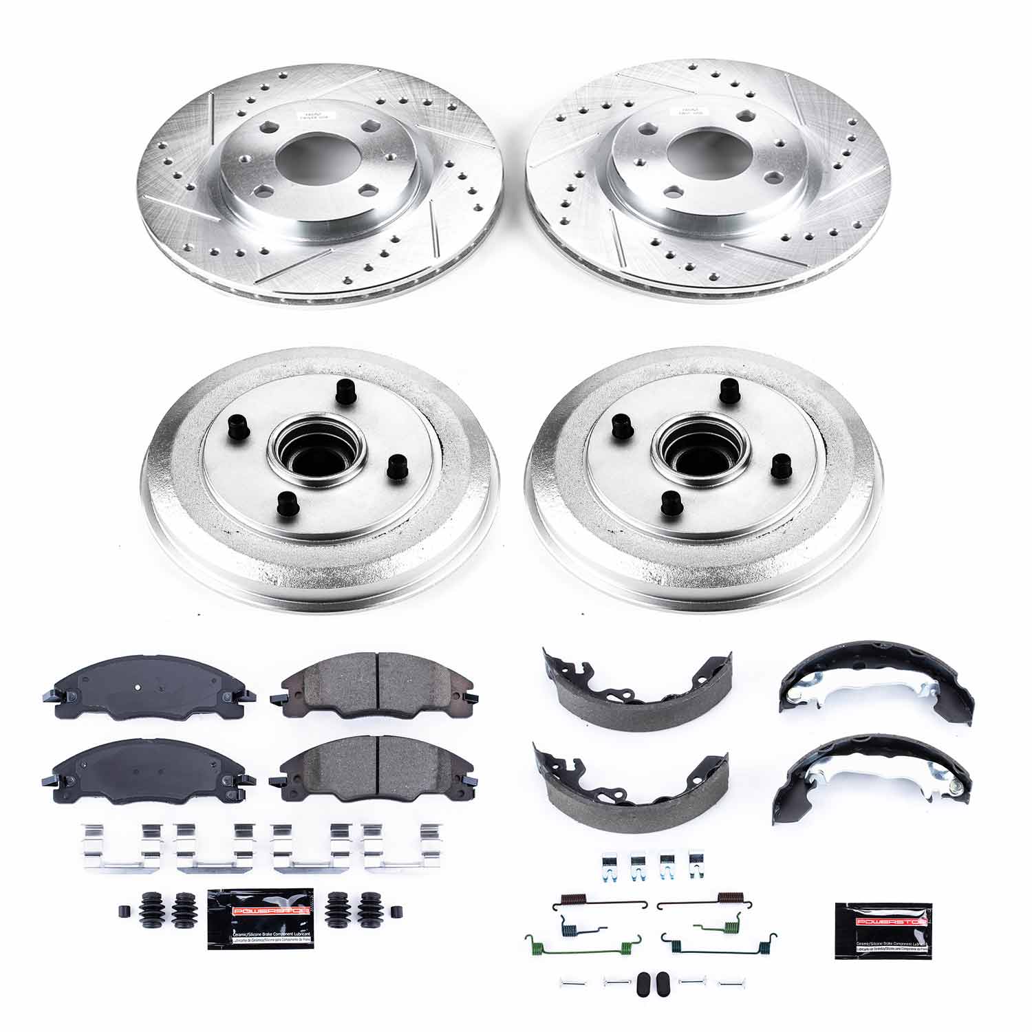 Power Stop K15193DK - Z23 Evolution Sport Front And Rear Brake Kit