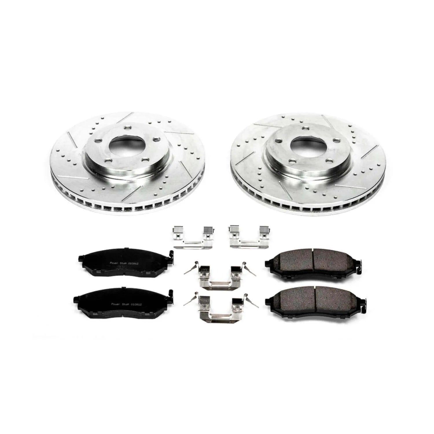 Power Stop K152 - Z23 Evolution Sport Performance 1-Click Brake Kit With Hardware (Front)