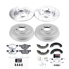 Power Stop K15209DK-36 Z36 Severe-Duty Truck And Tow 1-Click Front And Rear Brake Kit for 2001-2004 Ford Escape product image