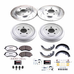 Power Stop K15216DK-36 Z36 Severe-Duty Truck And Tow 1-Click Front And Rear Pad And Rotor Kit for 2002 Jeep Liberty product image