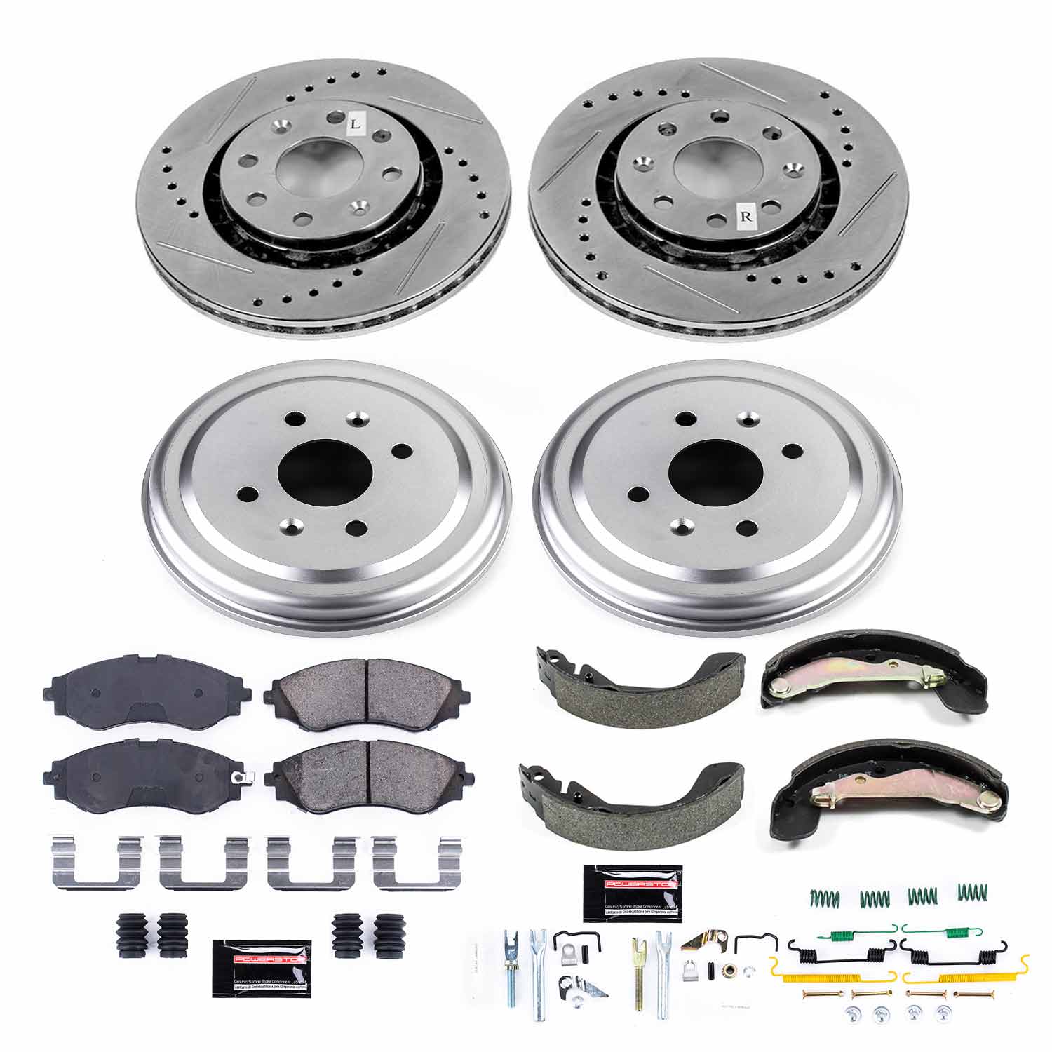 Power Stop K15234DK - Z23 Evolution Sport Front And Rear Brake Kit