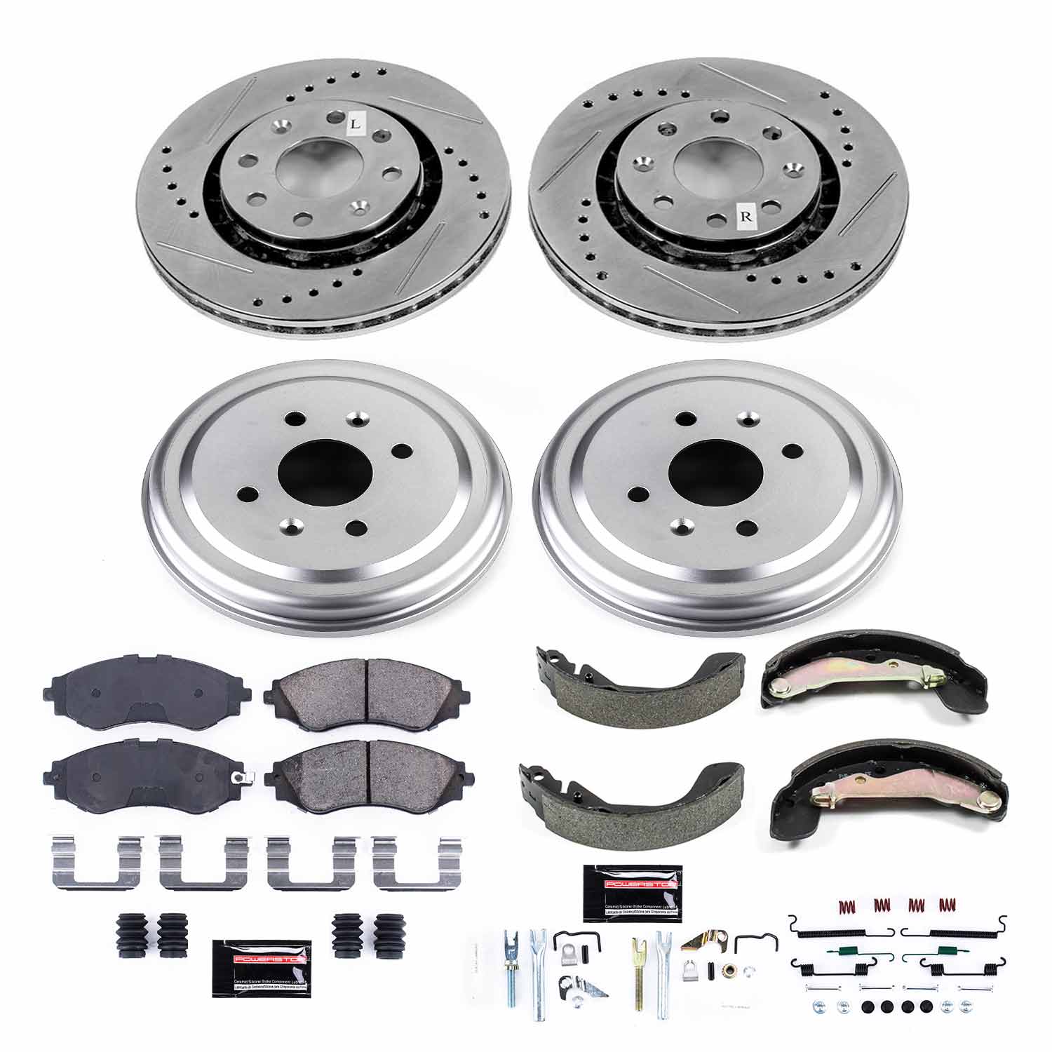 Power Stop K15235DK - Z23 Evolution Sport Front And Rear Brake Kit
