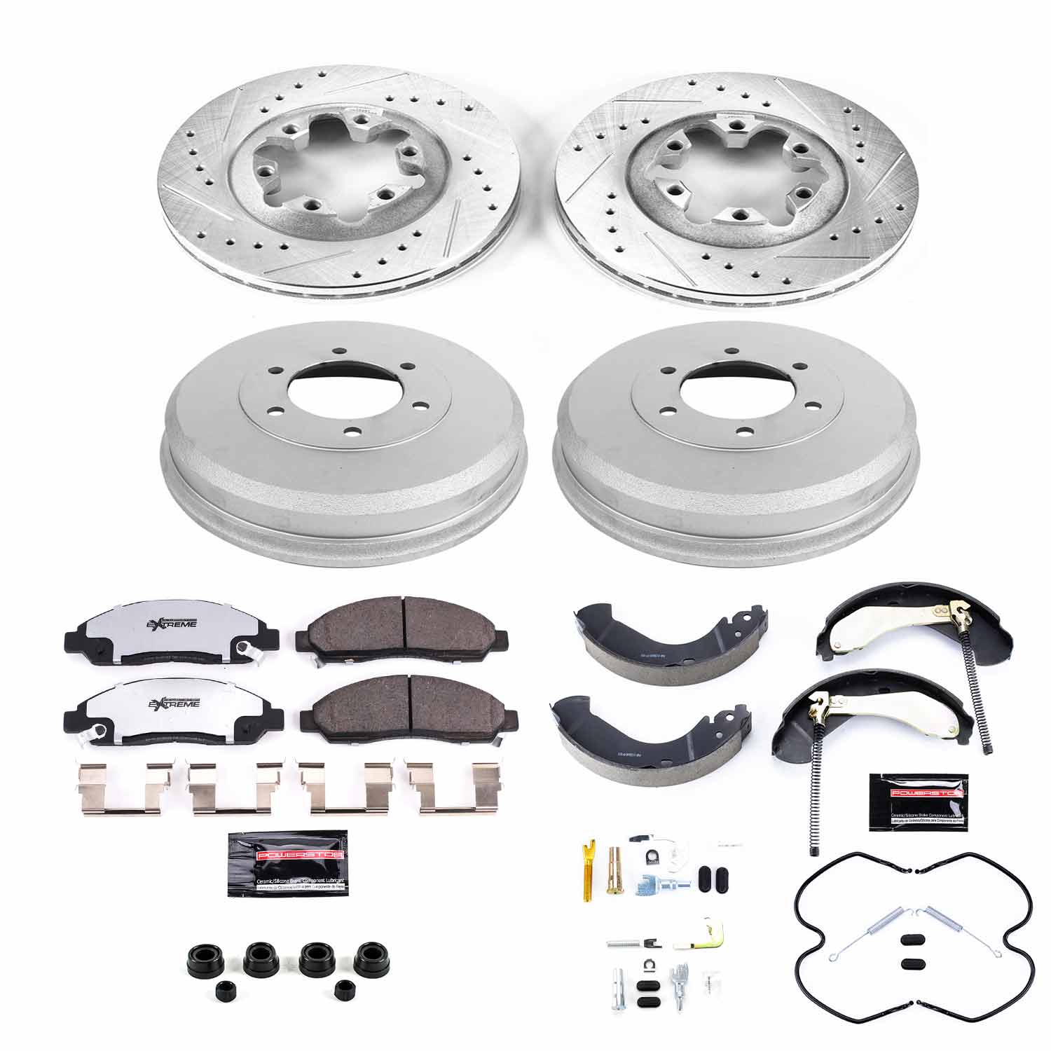 Power Stop K15236DK-36 Z36 Severe-Duty Truck And Tow 1-Click Front And Rear Pad And Rotor Kit for 2004-2008 Chevrolet Colorado product image
