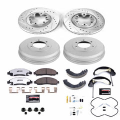 Power Stop K15236DK-36 Z36 Severe-Duty Truck And Tow 1-Click Front And Rear Pad And Rotor Kit for 2004-2008 Chevrolet Colorado product image