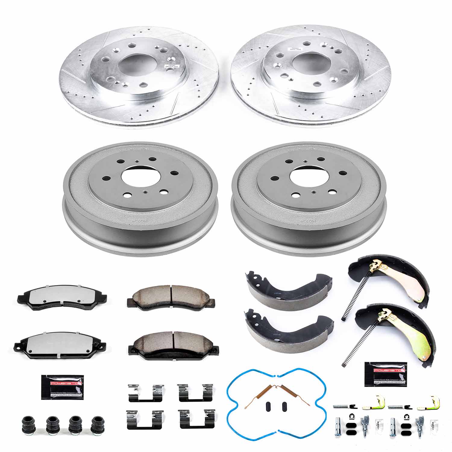 Power Stop K15237DK-36 Z36 Severe-Duty Truck And Tow 1-Click Front And Rear Pad And Rotor Kit for 2005-2006 Chevrolet Silverado 1500 Rear Drum product image