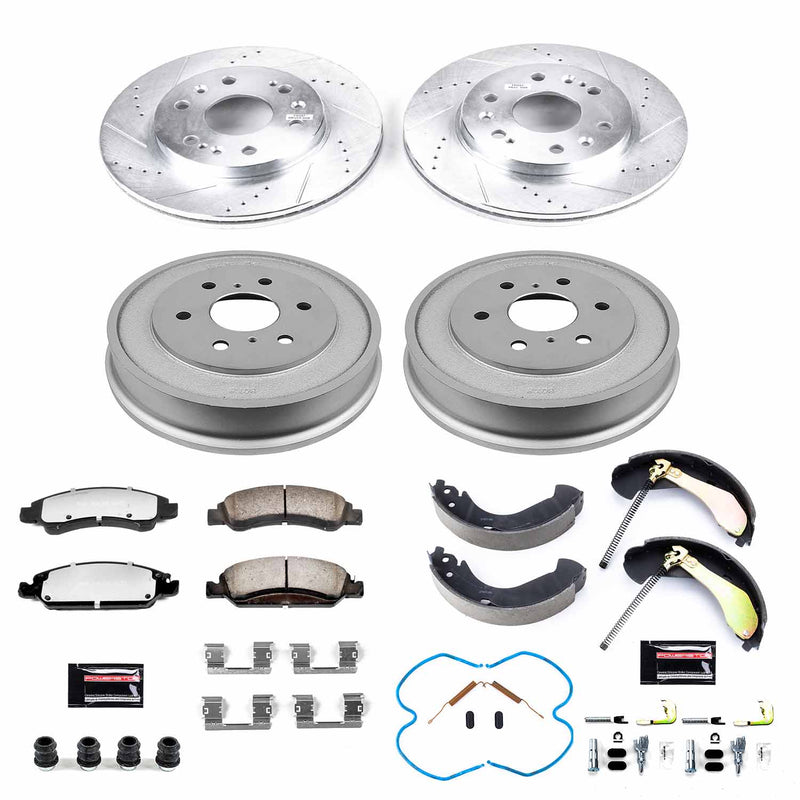 Power Stop K15238DK-36 Z36 Severe-Duty Truck And Tow 1-Click Front And Rear Pad And Rotor Kit for 2007 Chevrolet Silverado 1500 LT, Ltz, Wt New Body product image