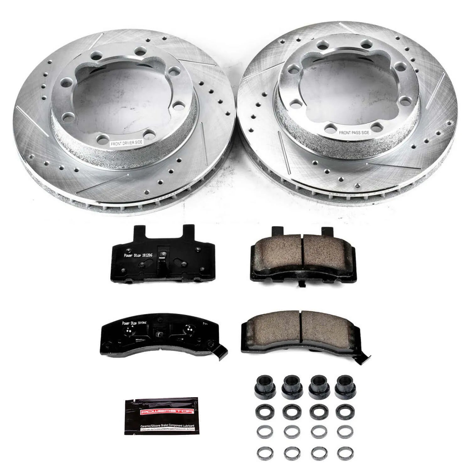Power Stop K1524 - Z23 Evolution Sport Performance 1-Click Brake Kit With Hardware (Front)