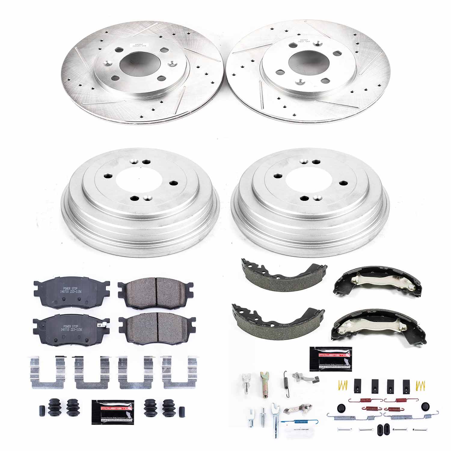 Power Stop K15240DK - Z23 Evolution Sport Front And Rear Brake Kit